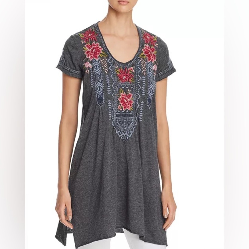 Johnny Was‎ Davis Embroidered Tunic Top
